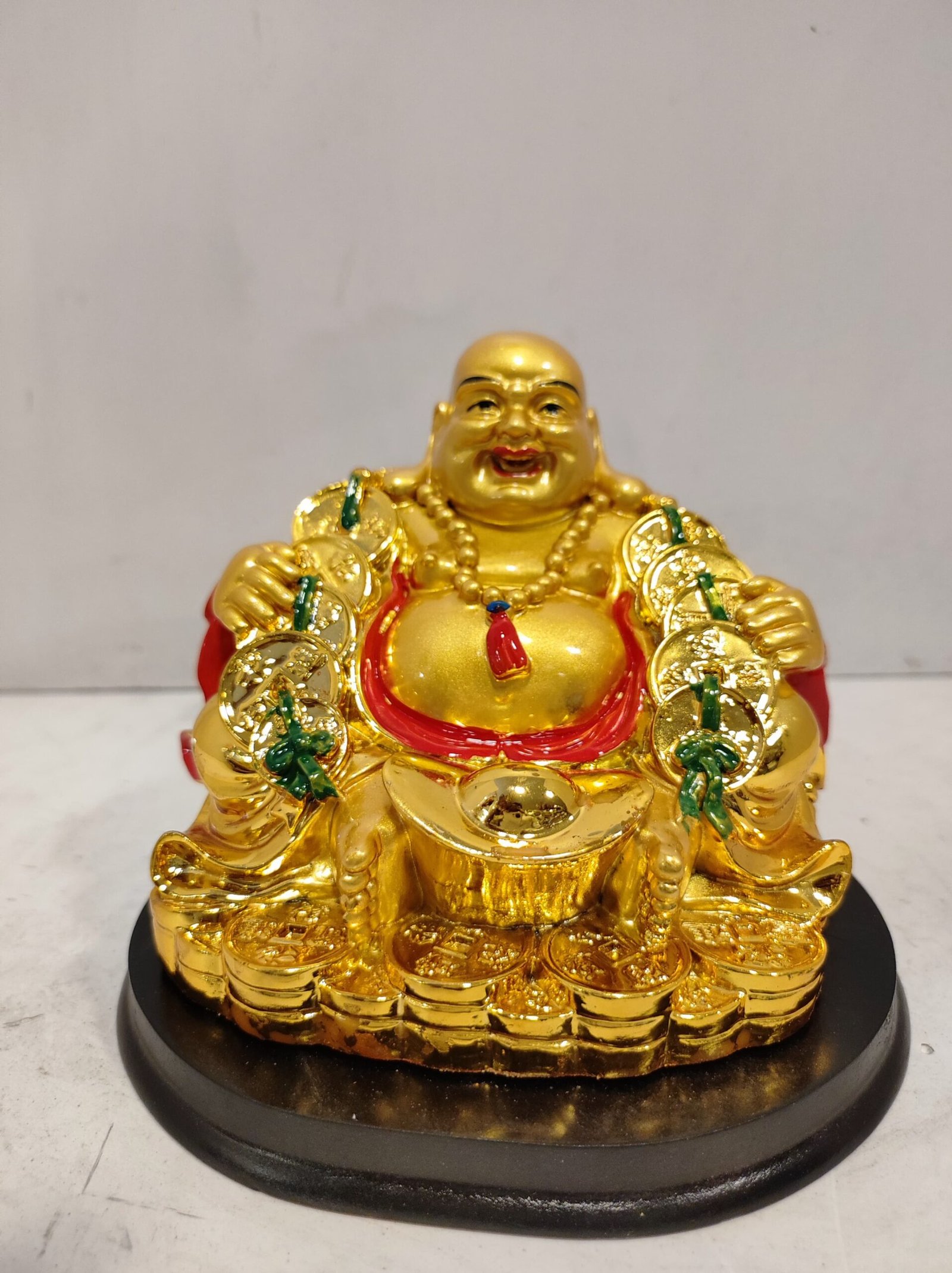 Feng-shui Golden Laughing Buddha/Happy man statue Big