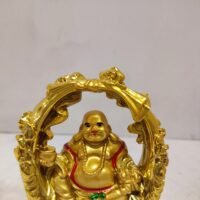 Feng-shui Golden Laughing Buddha/Happy man statue for wealth