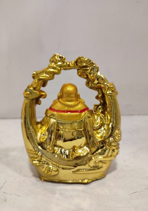 Feng-shui Golden Laughing Buddha/Happy man statue for wealth