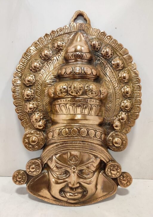 Black metal Kathakali head for Home decor/ Hanging embossed frame/ Kathakali embossed type