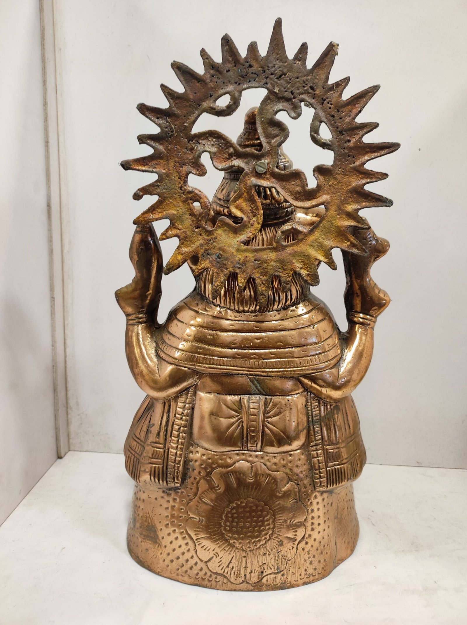 Ganesha idol black metal/ Metal Ganesha statue 42 cm - Image 1