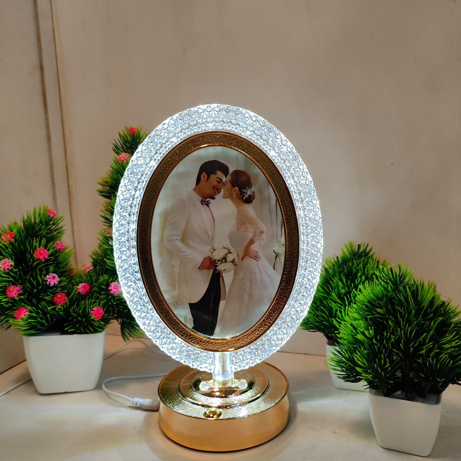 Photo lamp for table decor