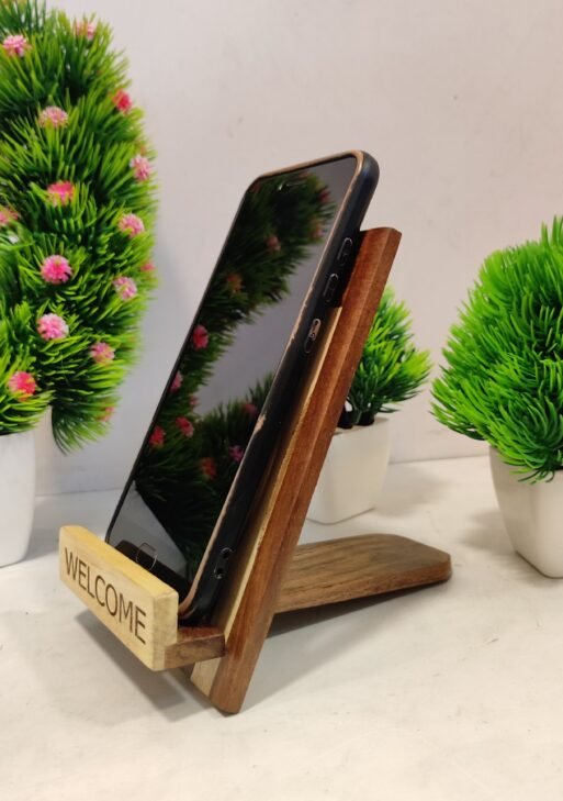 Wooden Mobile stand/ Mobile Holder