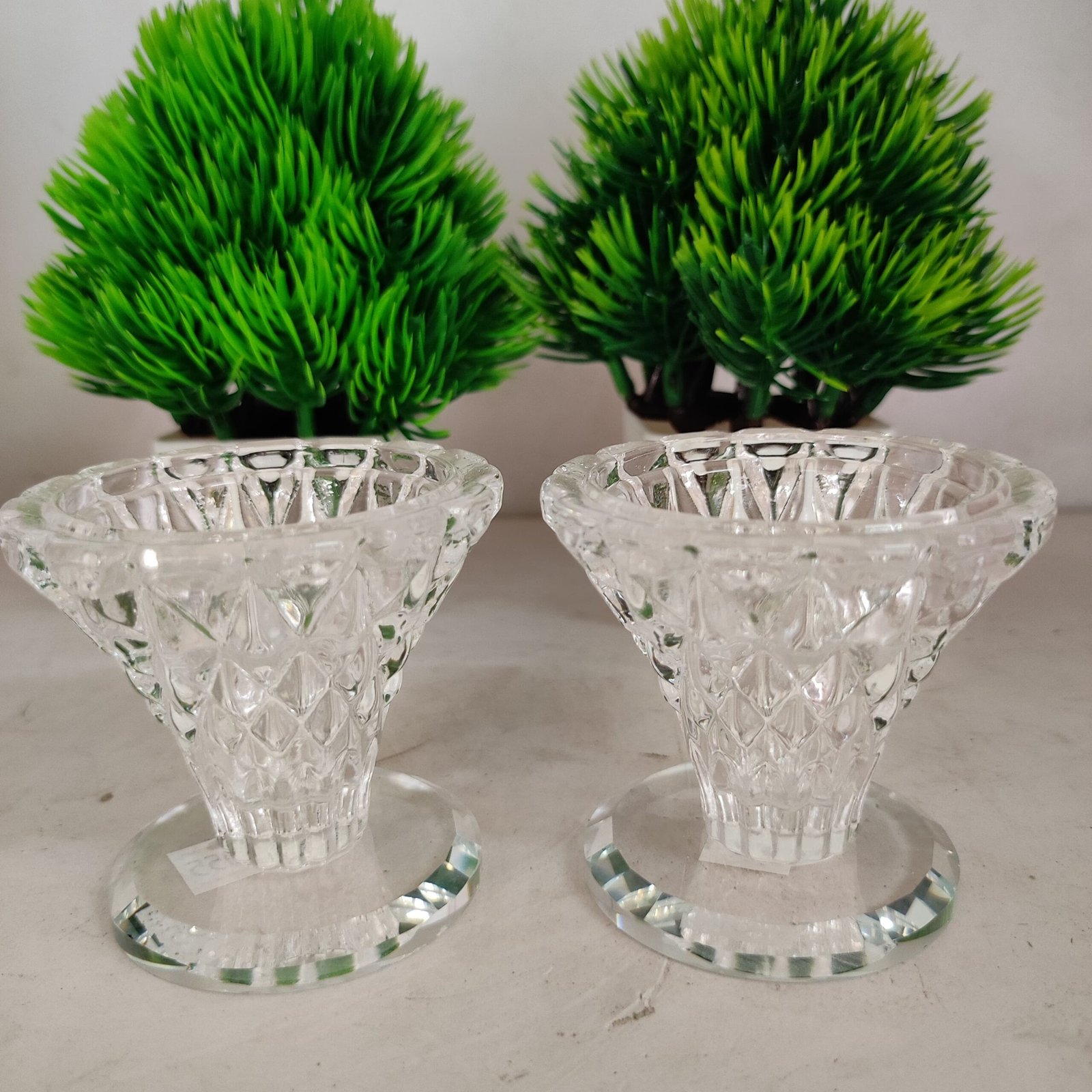 Crystal candle stand/Candle Holder (Set of 2) - Image 1