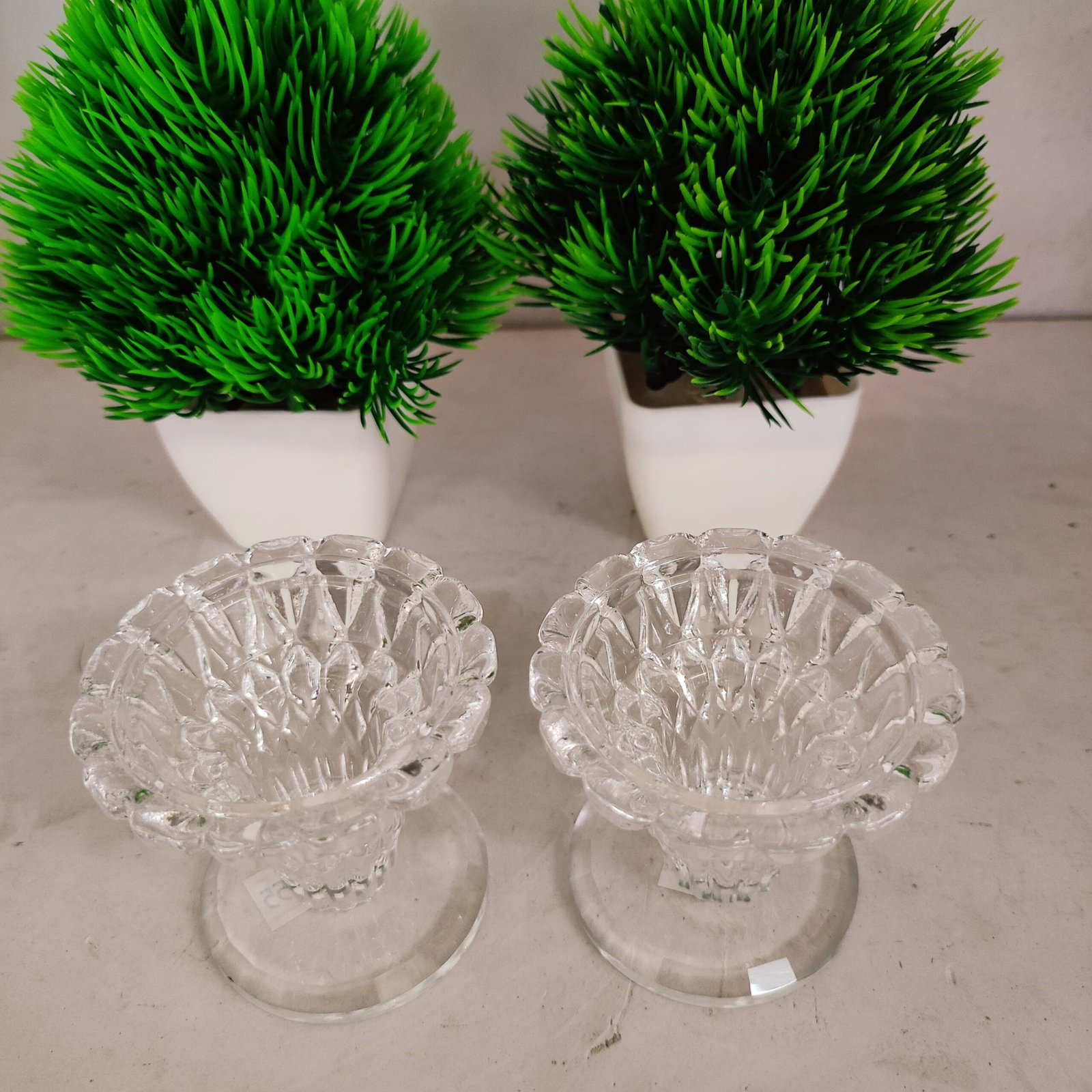 Crystal candle stand/Candle Holder (Set of 2) - Image 2