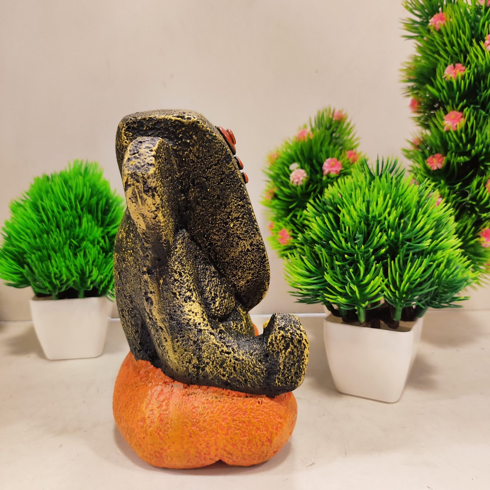 Ganesha idol/ Vinayakan statue for home decor 16 cm - Image 2