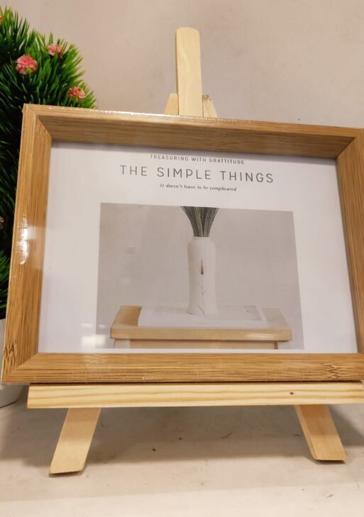 Wooden photo frame/ Photo Frame with easel Stand (7x5 inches)