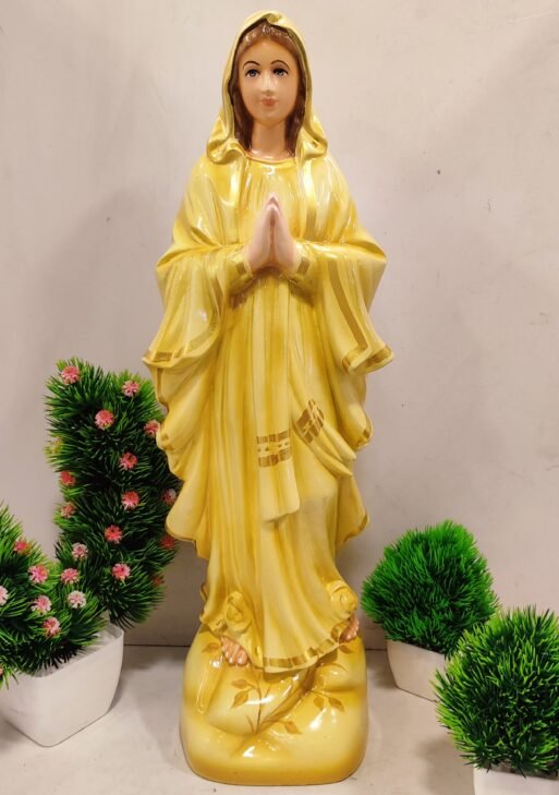 Mother Mary idol/ Mathavu Fibre statue Golden 48 cm