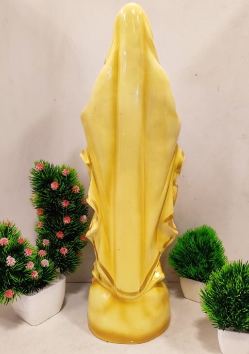 Mother Mary idol/ Mathavu Fibre statue Golden 48 cm