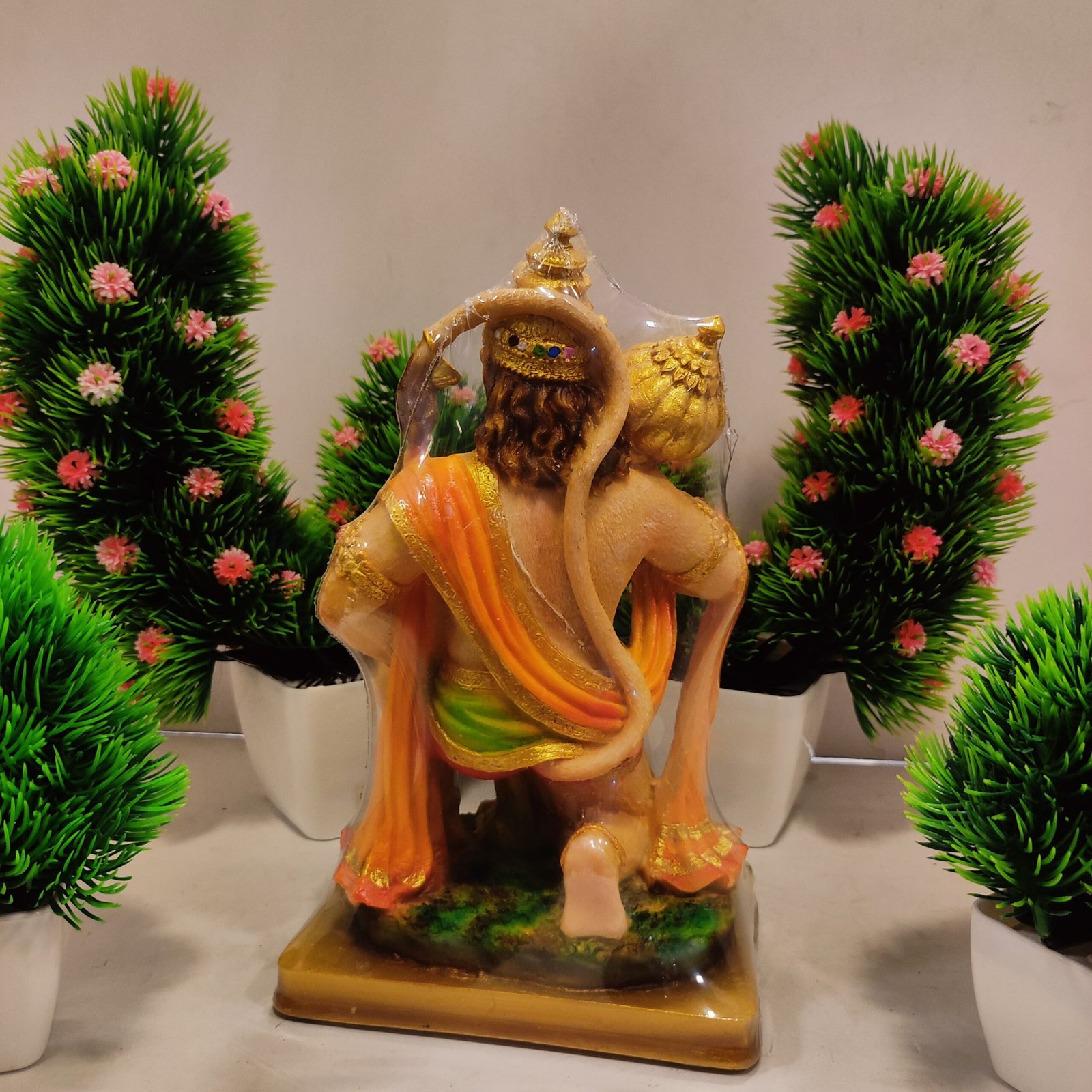 Anjaneya idol/ Hanuman statue Multicolour 21 cm - Image 1