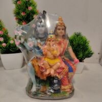 Shiv parivar idol/ Shiva family statue 19 cm