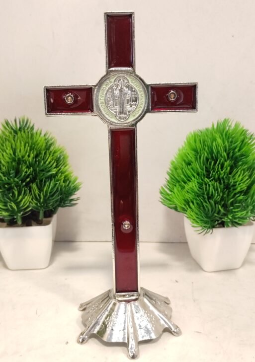Holy cross Metal/ Bronze white Holy cross 26 cm