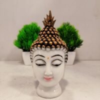 Buddha Face Marble/ White Buddha Face 13 cm