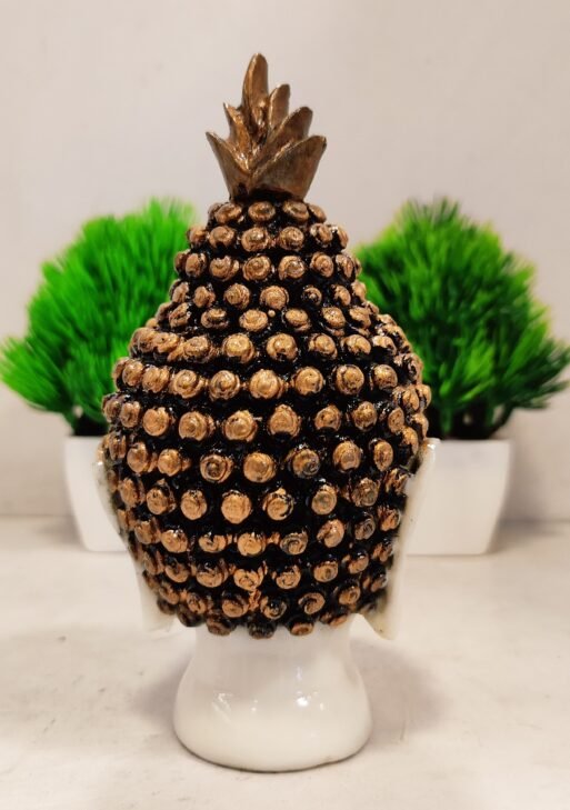 Buddha Face Marble/ White Buddha Face 13 cm