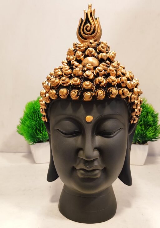 Buddha Face for Home/ Black Buddha Face 27 cm