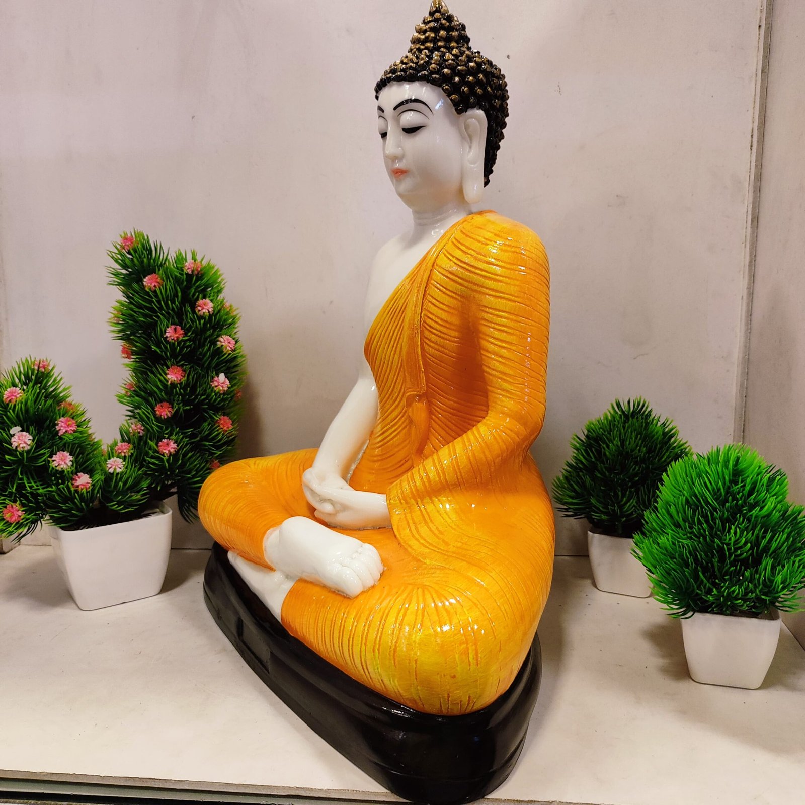 Buddha Statue - White Marble - Image 3