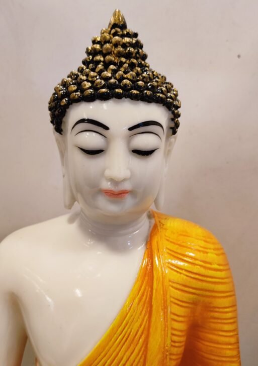 Buddha Statue - White Marble