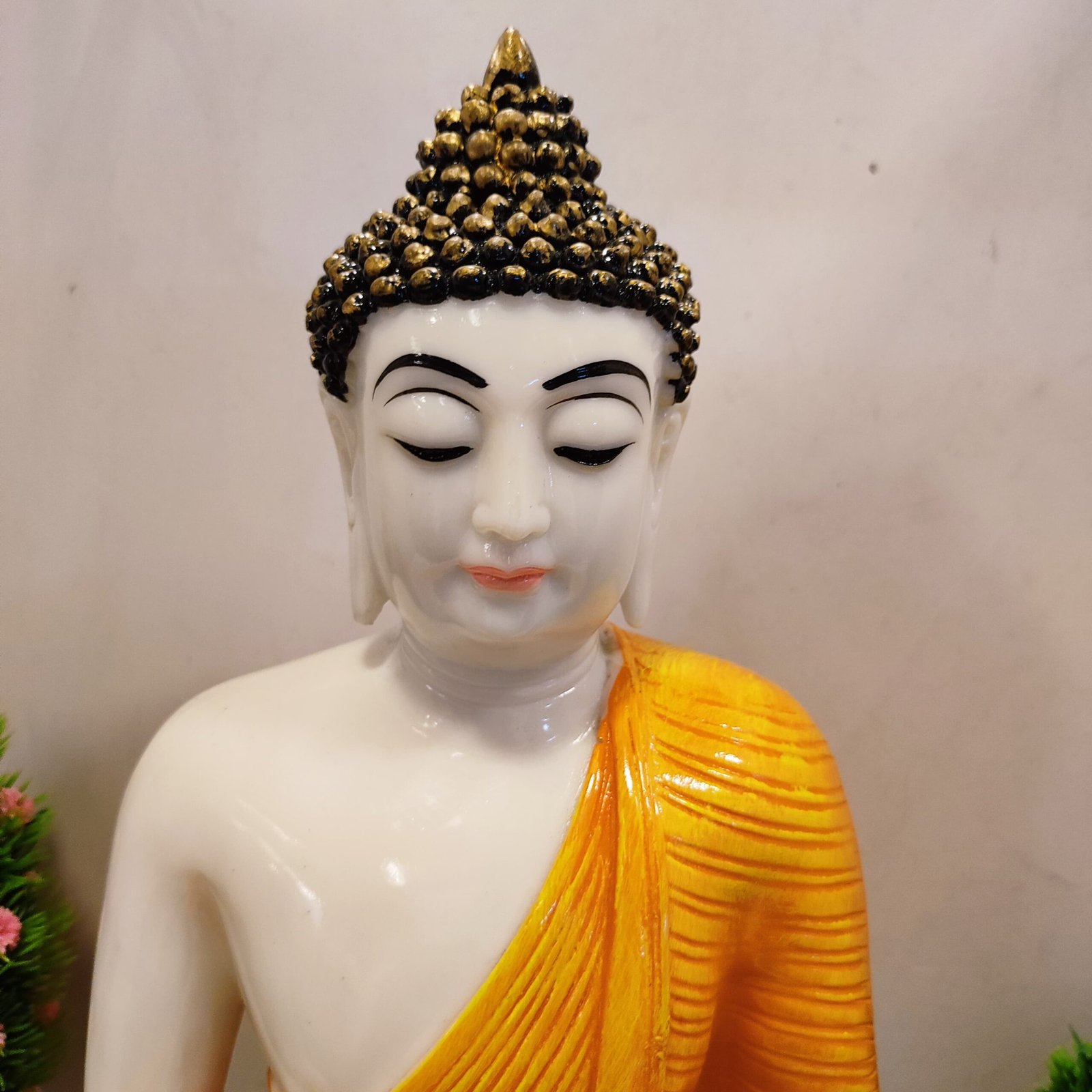 Buddha Statue - White Marble - Image 1