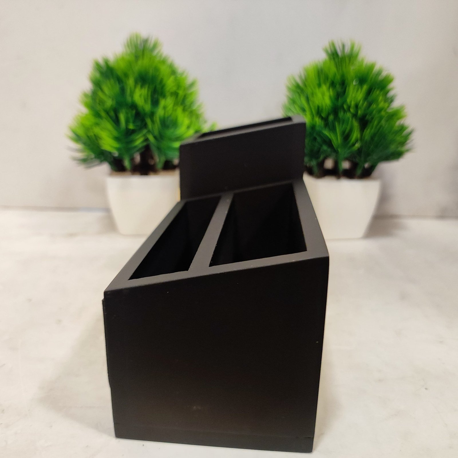 Premium Pen Card Holder/ Pen Holder with clock 17 cm (J-608) - Image 3