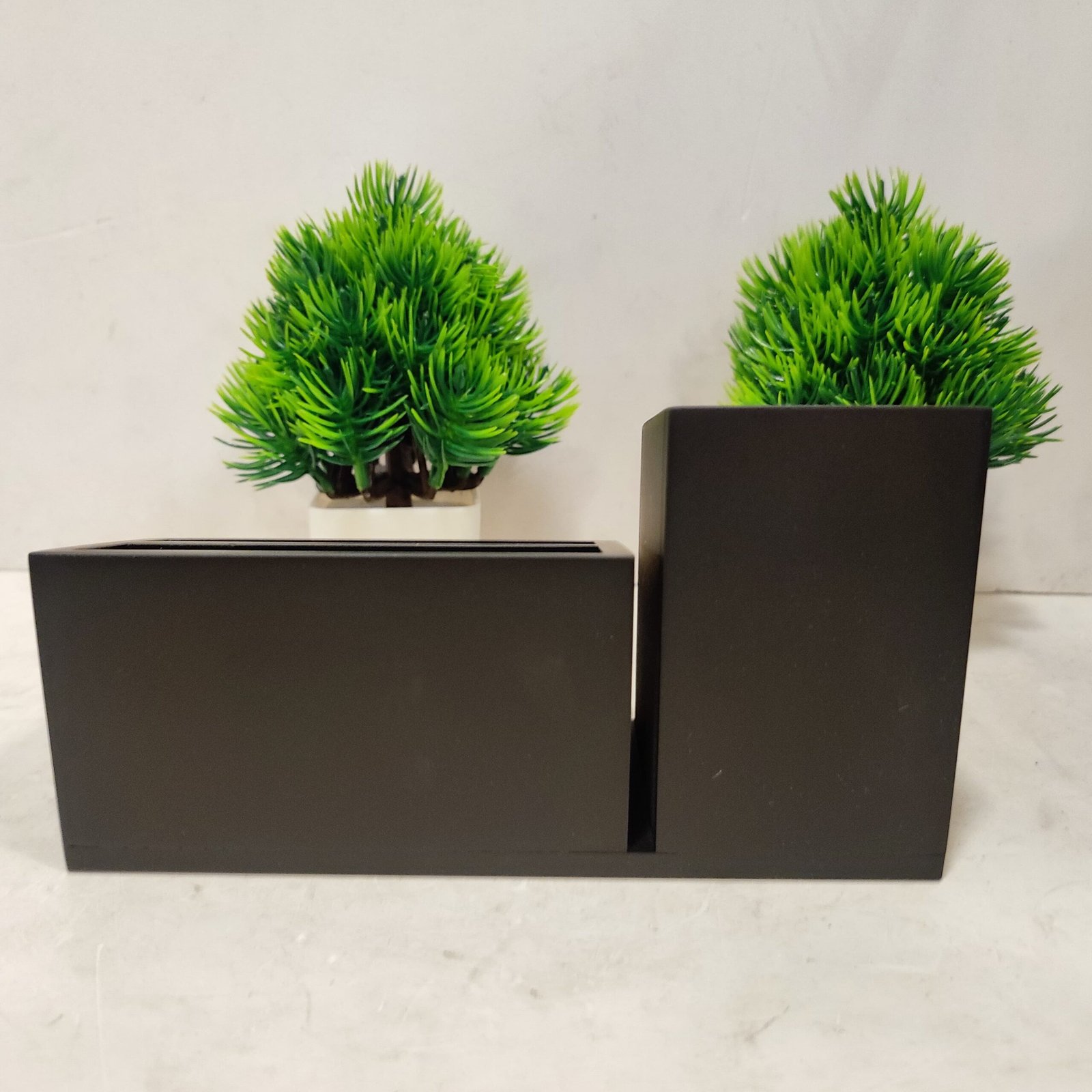 Premium Pen Card Holder/ Pen Holder with clock 17 cm (J-608) - Image 2