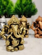 Antique Ganesha 4 pieces set/ Ganesh 4 in 1 set 4 cm (4 in1 set)