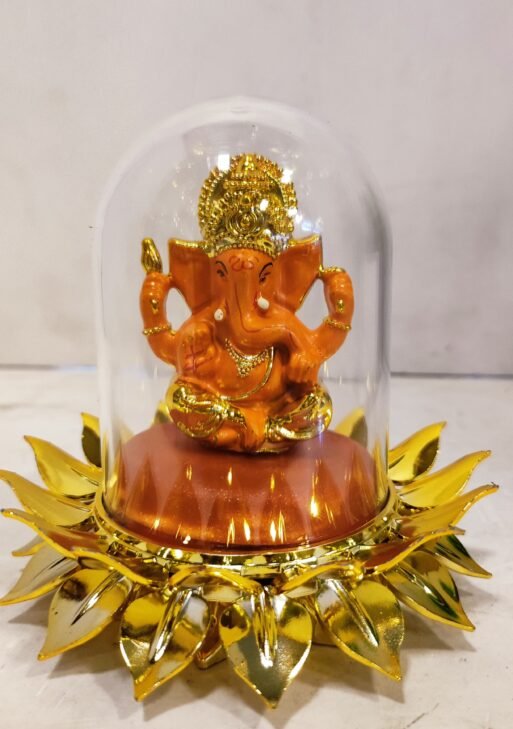Ganesha in lotus Showpiece/ Ganesha car dash figure