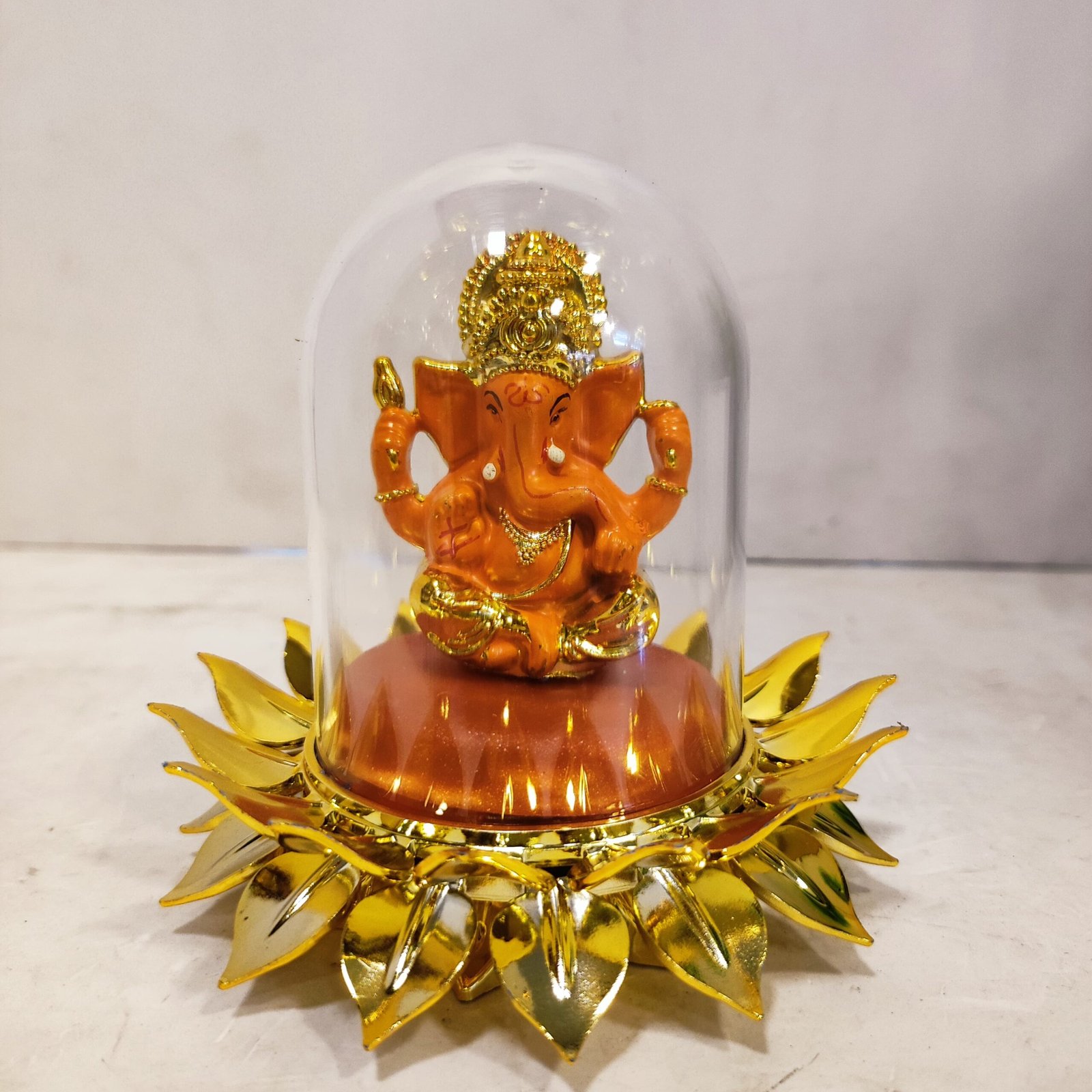 Ganesha in lotus Showpiece/ Ganesha car dash figure