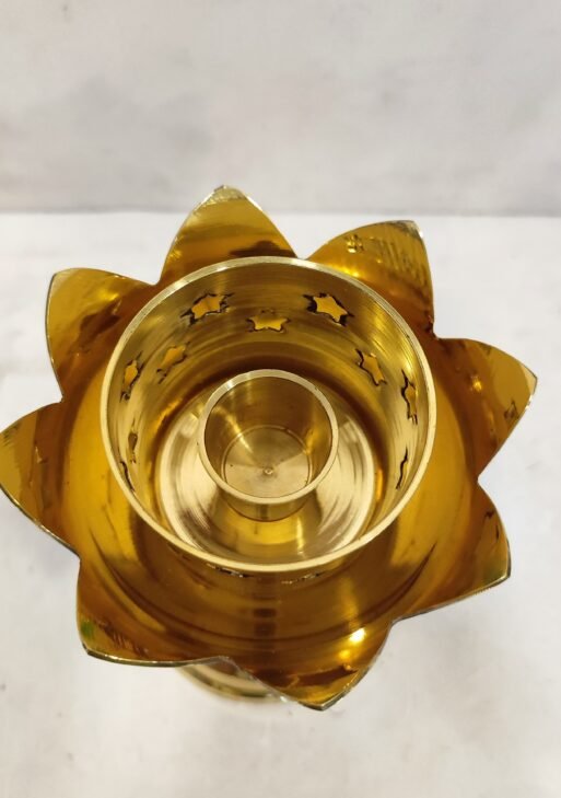 Brass Candle Holder 15cm