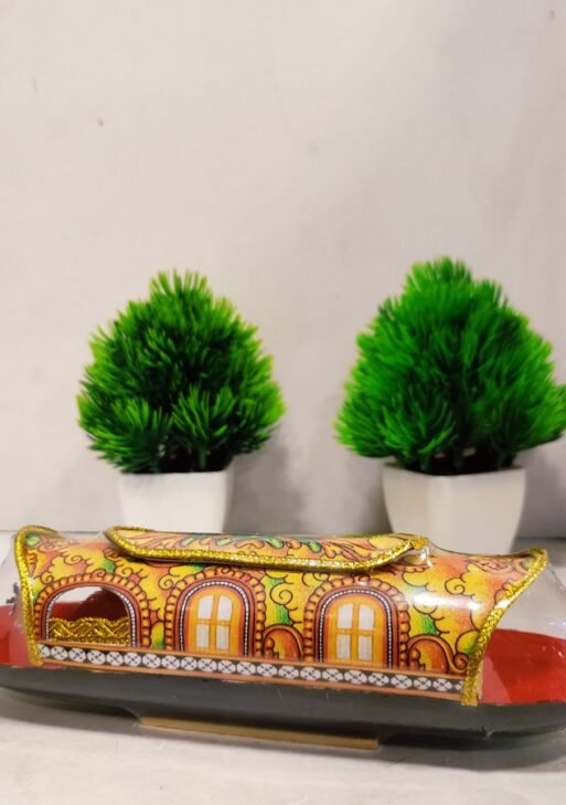 Vibrant Multicolor Wooden Boat Handicraft