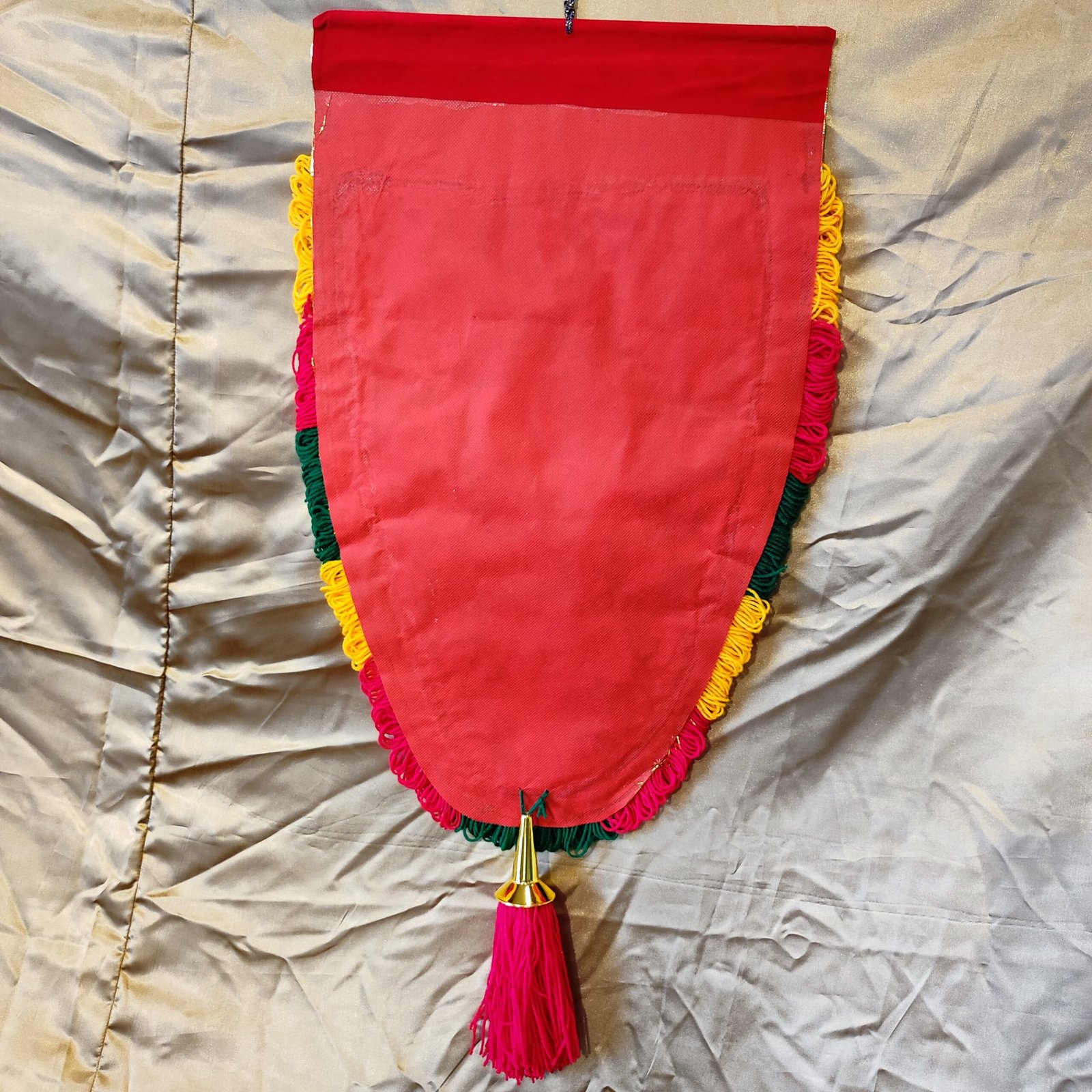 Vibrant Red Nettipattam - Elegant Charm - Image 2