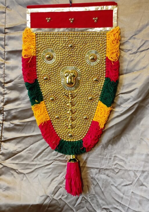 Vibrant Red Nettipattam - Elegant Charm