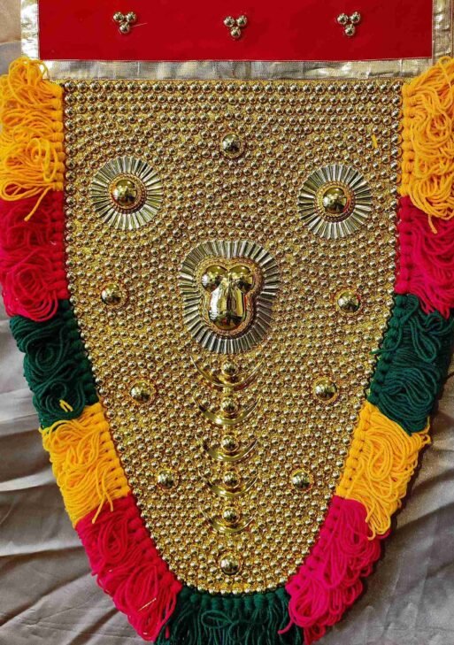 Vibrant Red Nettipattam - Elegant Charm