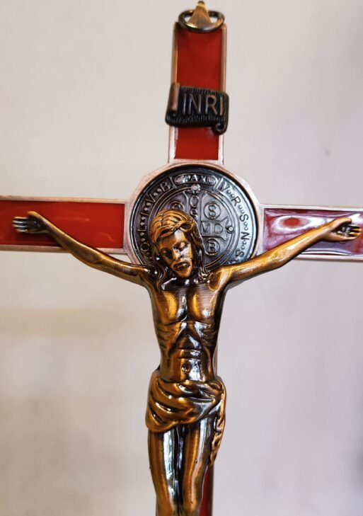 Holy cross Metal/ Bronze Red Holy cross 26 cm