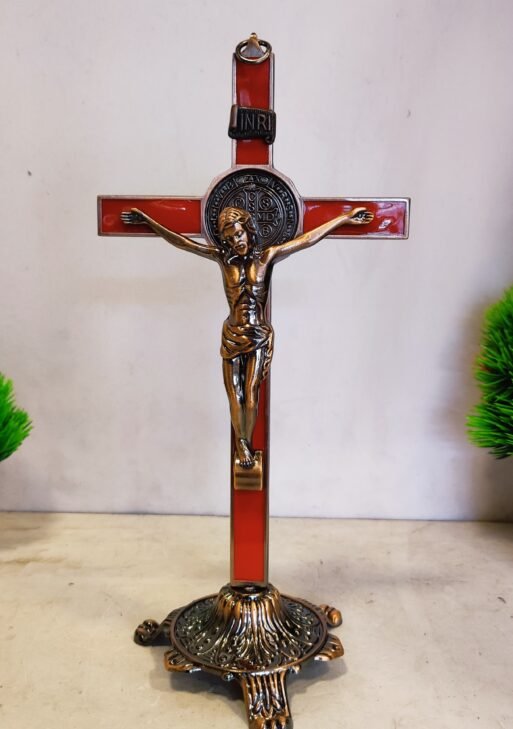 Holy cross Metal/ Bronze Red Holy cross 26 cm
