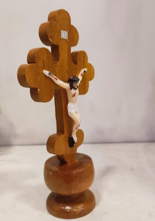 Holy cross wooden/Wooden Holy cross 18 cm