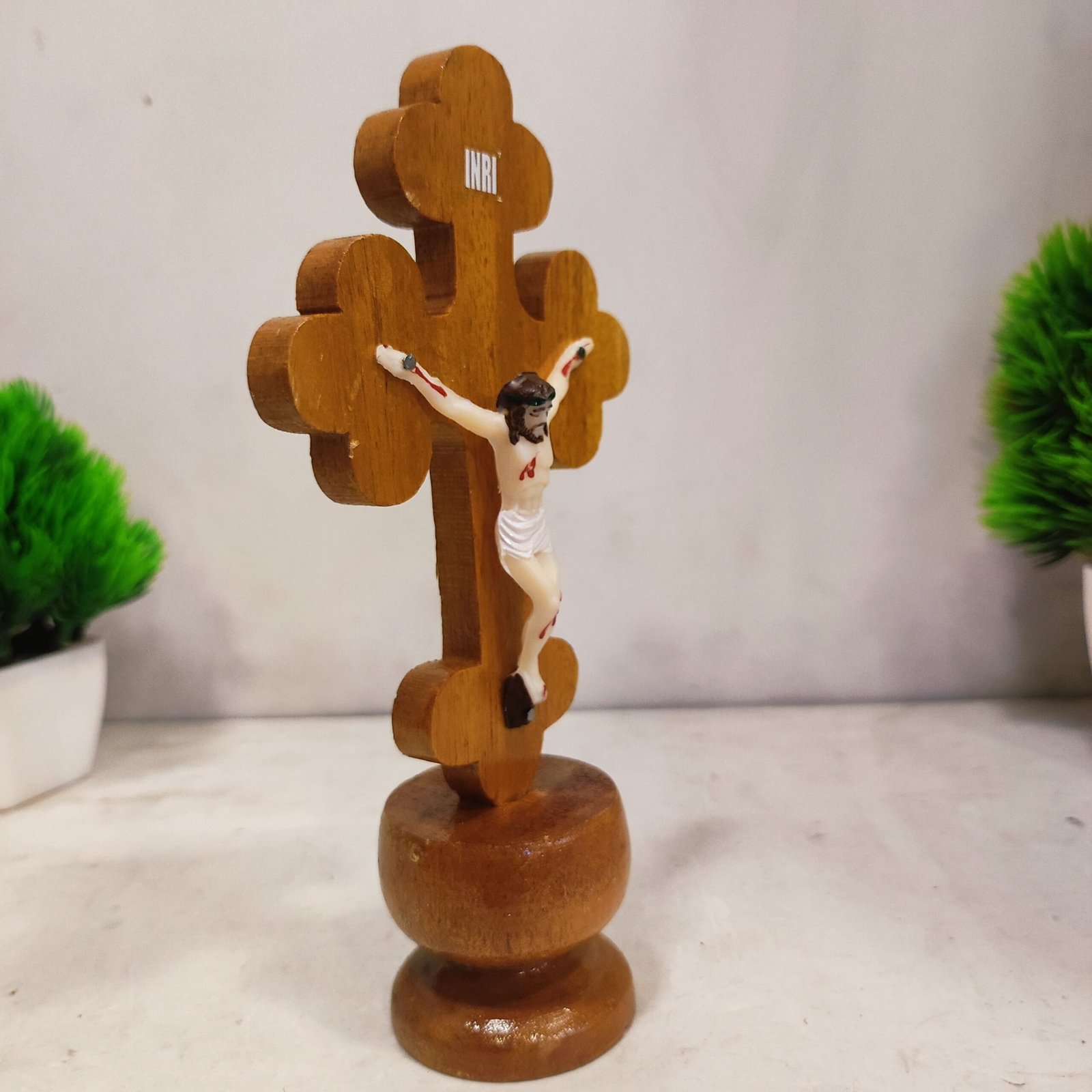 Holy cross wooden/Wooden Holy cross 18 cm - Image 1