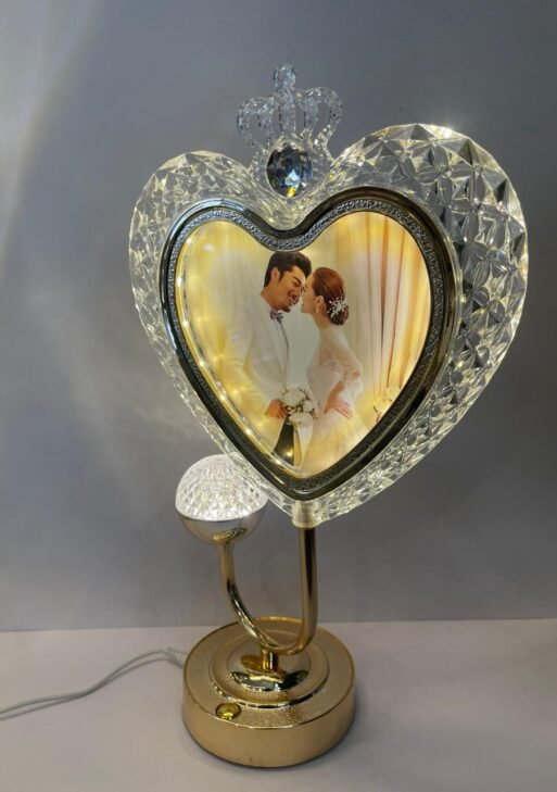 Crescent Photo Touch Lamp 37cm