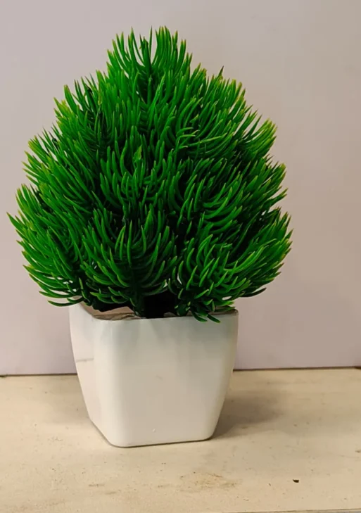 Grass plant/ green bushy plant decor for home 14 cm