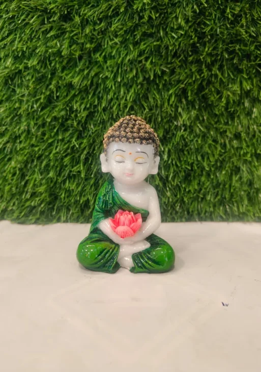 Flower holding monk