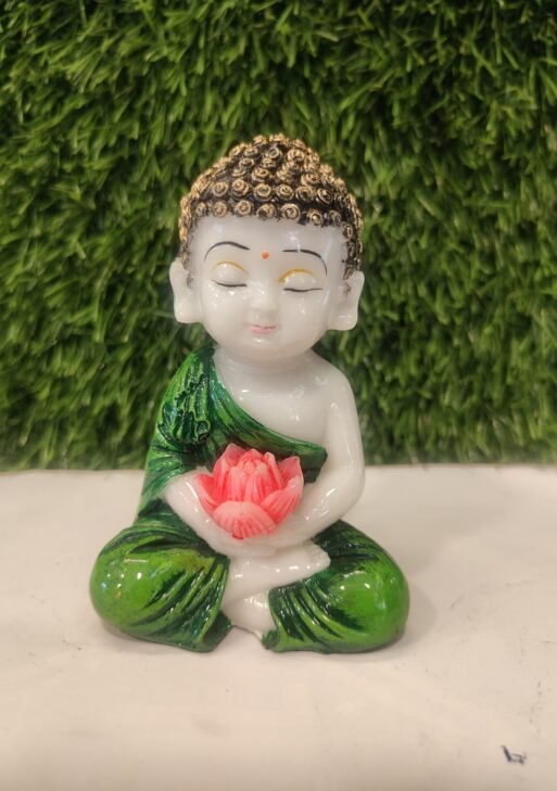 Flower holding monk