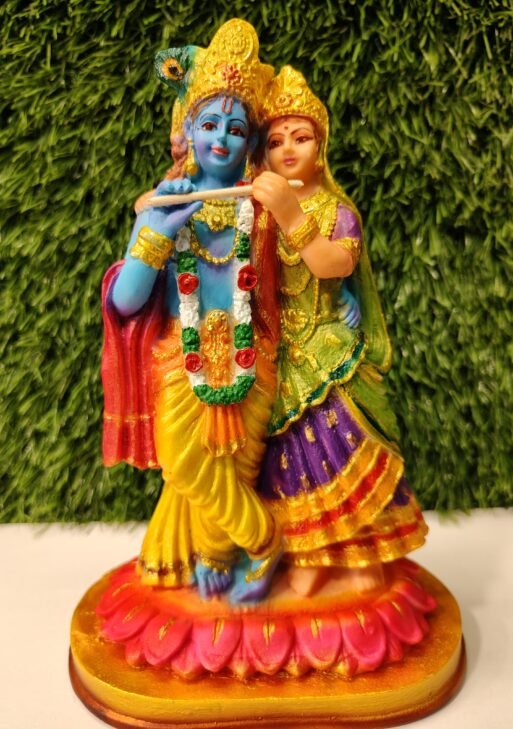 Divine Radha Krishna Idol – 8 Inch