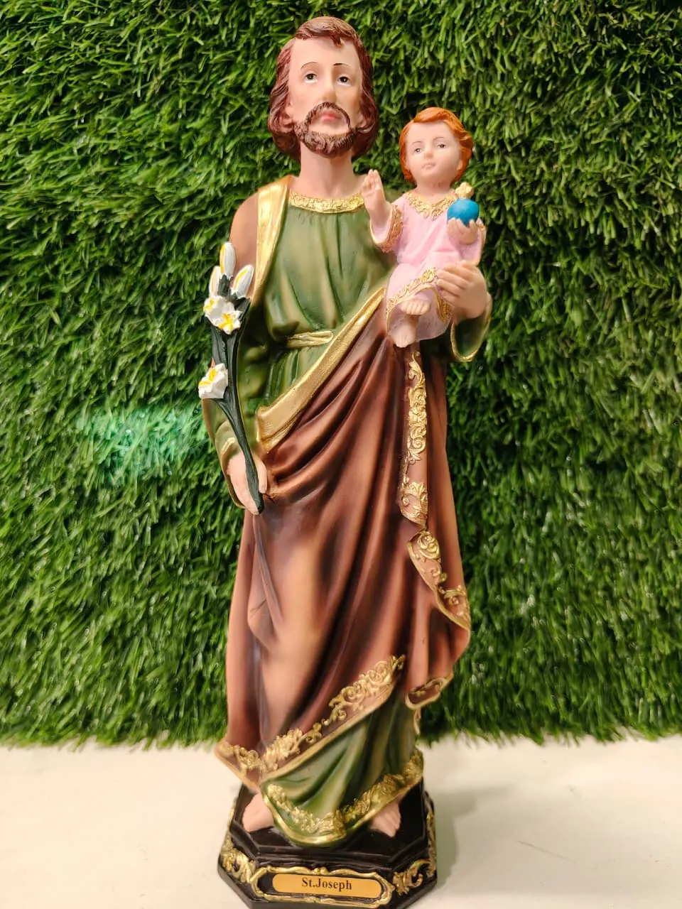 St. Joseph with Jesus – 13 Inch - Image 2