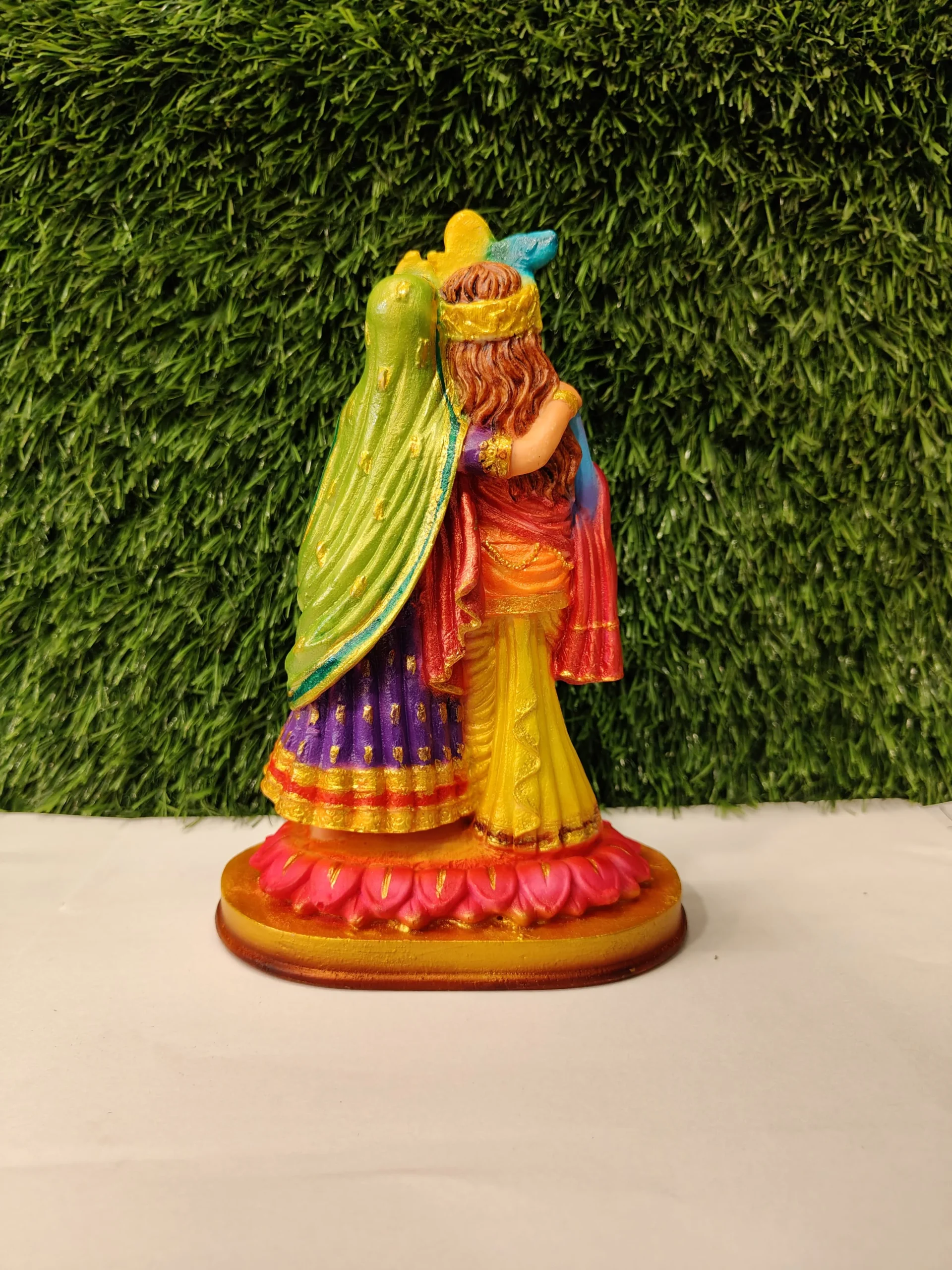 Divine Radha Krishna Idol – 8 Inch - Image 4